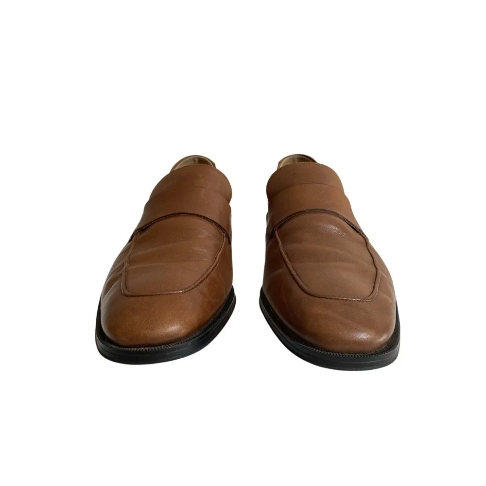 Clarks TILDEN FREE Slip-on Loafer Brown‎ Leather Shoes Mens Size 10.5 M Office